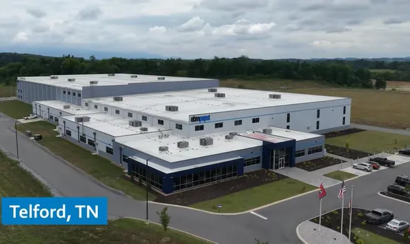 Aerial view of the Telford manufacturing facility